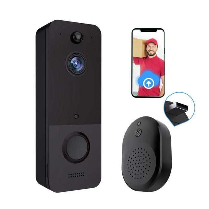 Sonnette vidéo intelligente Wifi, interphone vidéo avec sonnerie, sonnette IP sans fil, caméra