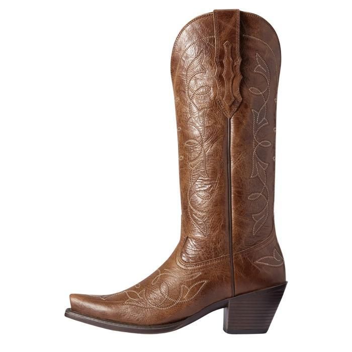 Bottes western femme Ariat Heritage D Toe StretchFit - dark tan Bottes western femme Ariat Heritage D Toe StretchFit - dark tan