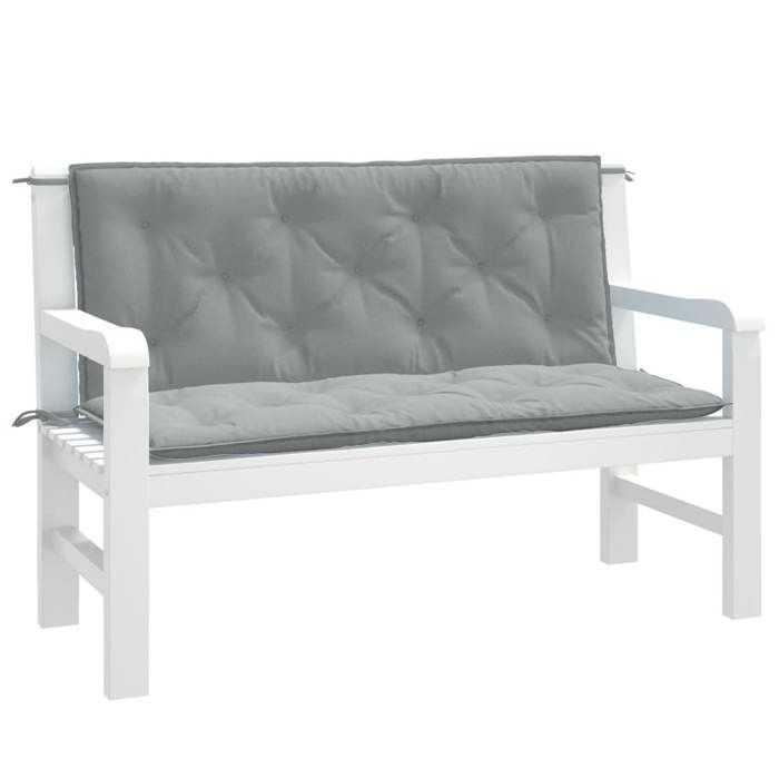 vidaXL Coussins de banc de jardin Lot de 2 - vue 10