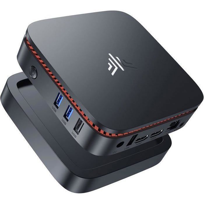 NiPoGi Mini PC Intel Alder Lake-N97  Windows 11 Pro 16Go RAM 512Go SSD 4K UHD1.8-3.6GHz NOIR