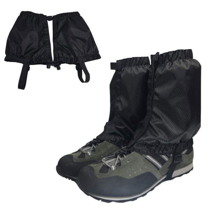 Meilleurs prix pour Jambières respirantes-Imperméables résistantes à la neigeaux insectes et au sable-Randonnée/Alpinisme -Noir taille unique