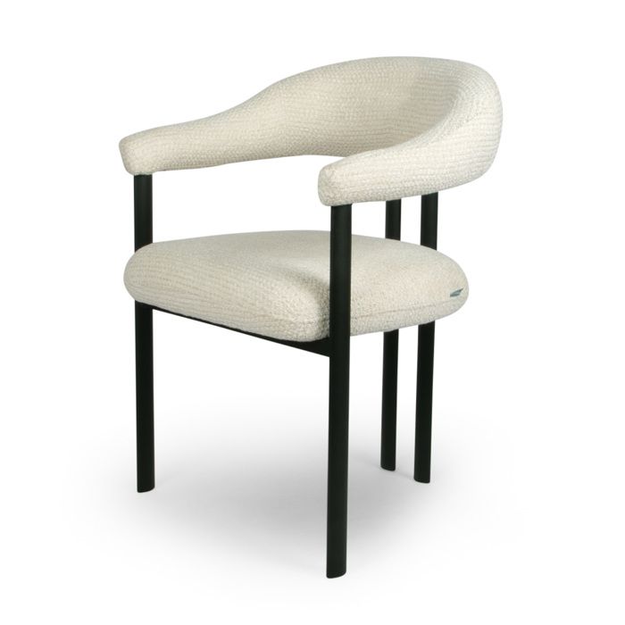 Milton & Oldbrook Chaise de Salle à Manger Basel Blanc