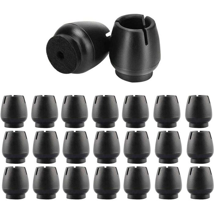 Protection pied de chaise - MICH - 32 pièces - Antidérapant - Anti-rayures - Caoutchouc - 12-16 mm - Silicone souple