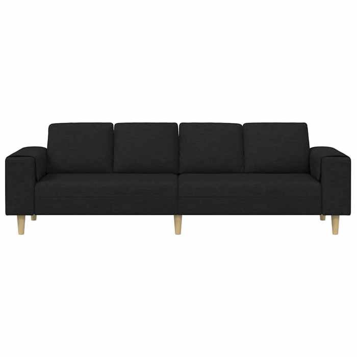 Promotion janvier Ensemble de Canapés - mango - pour maison/bureau - Noir tissu 250x77x76 cm - SS1505