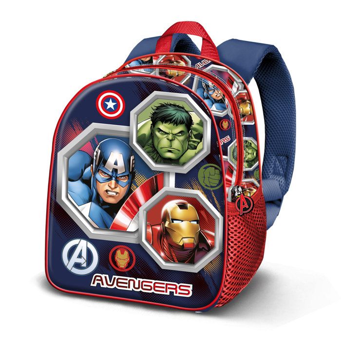 Sac à Dos 3D Elite - KARACTERMANIA - 3D Elite - Avengers Assemble - Multicolore - Dos et bretelles rembourrés