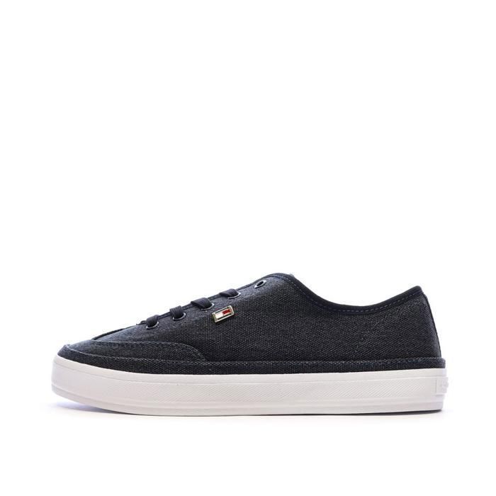 Tommy Hilfiger Baskets Marines Femme Tommy Hilfiger Washed