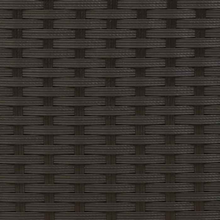 Mode Chaises empilables dextérieur CHEZ YIYI Set de 6 Fauteuil de relaxation élégant Résine tressée Noir 55 5x53 5x95 c7110