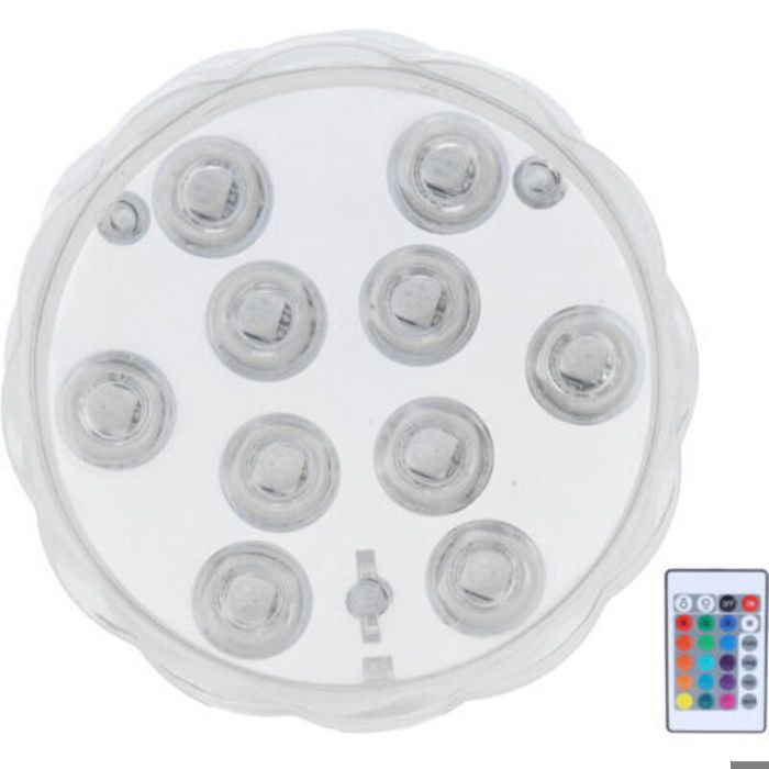 Projecteur LED RGB pour piscine - ZOR - 16 couleurs statiques - 4 modes dynamiques - Télécommande 24 touches