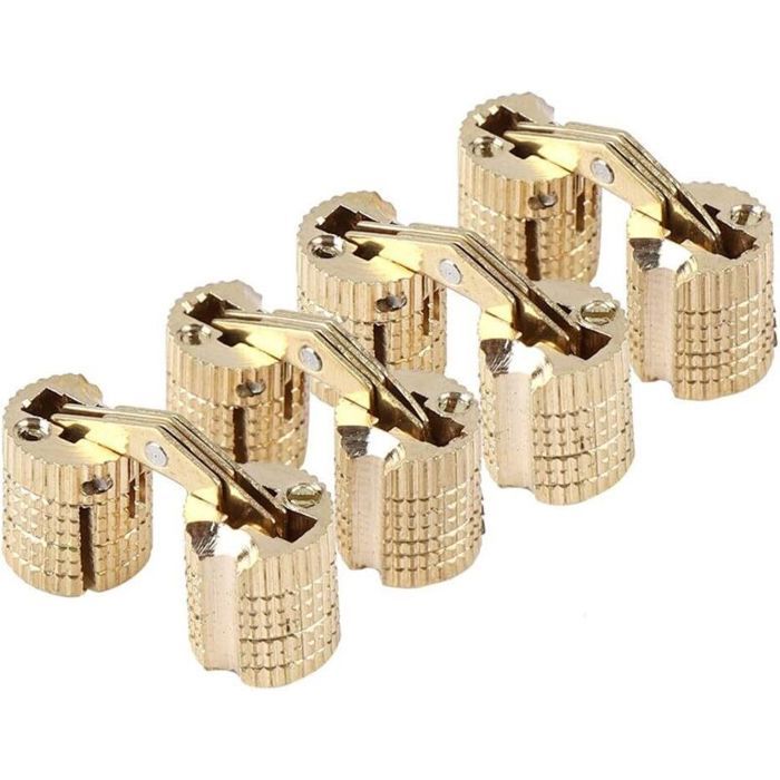 Charnières D'angle Anciennes En Fer – Lot De 4, Finition Bronze Pour Boîtes à Bijoux