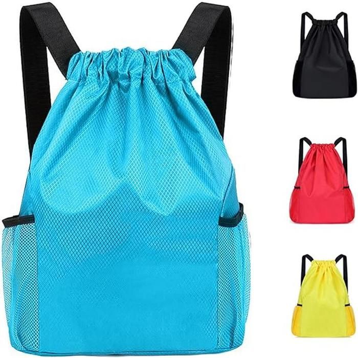 Sac à cordon étanche pour la natation sac en PE unisexe grand sac à dos de sport à cordon pour lescalade et la randonnée (50 *