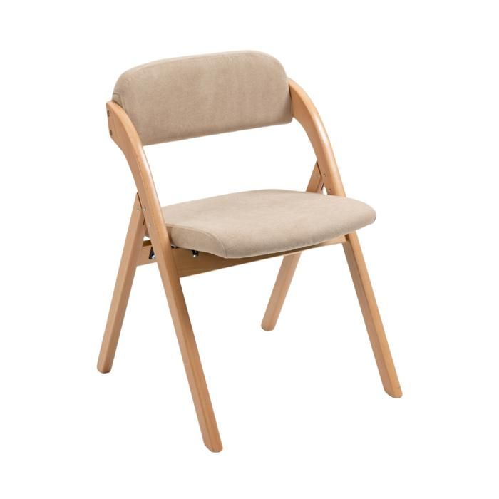 Lot 2 Chaises Pliantes Bois Kaki-Assise Rembourrée-Housse Amovible-Empilables-Cuisine Bureau Extérieur Lot 2 Chaises Pliantes Bois Kaki-Assise Rembourrée-Housse Amovible-Empilables-Cuisine Bureau Extérieur