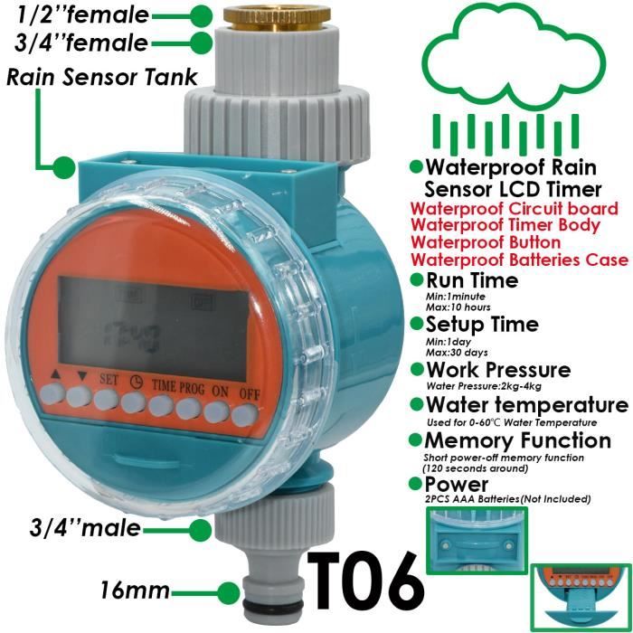Programmateur Rain Bird Rain Bird - Programmateur 1 Zone électrovanne 100dv - Wpx1dvkit - Jardin Rain Bird Esp 9v Battery Programmateur Rain Bird Rain Bird - Programmateur 1 Zone électrovanne 100dv - Wpx1dvkit - Jardin Rain Bird Esp 9v Battery