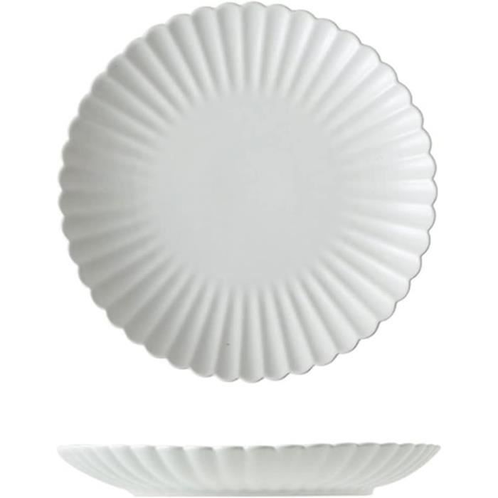 Assiette Plate Ronde Céramique 22,5cm Vert - Matera - Leonardo