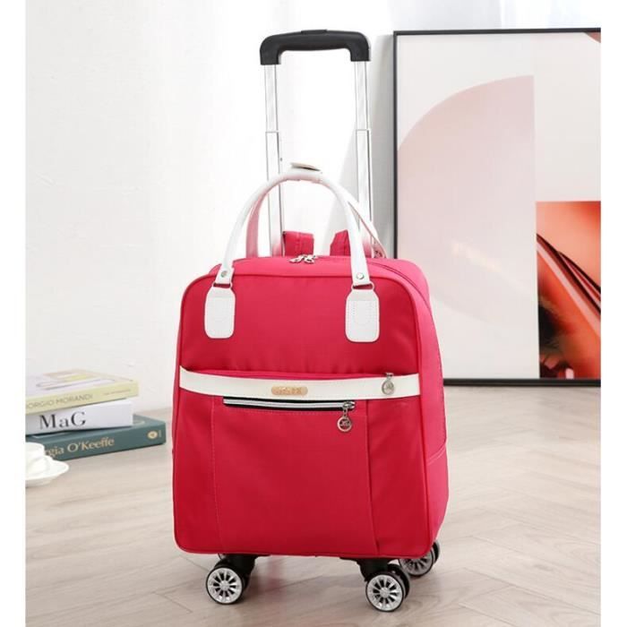 20 pouces 4 roues - Sac ?� roulettes de voyage ?�tanche pour femme, Bagage ?� main, Sac ?� dos 