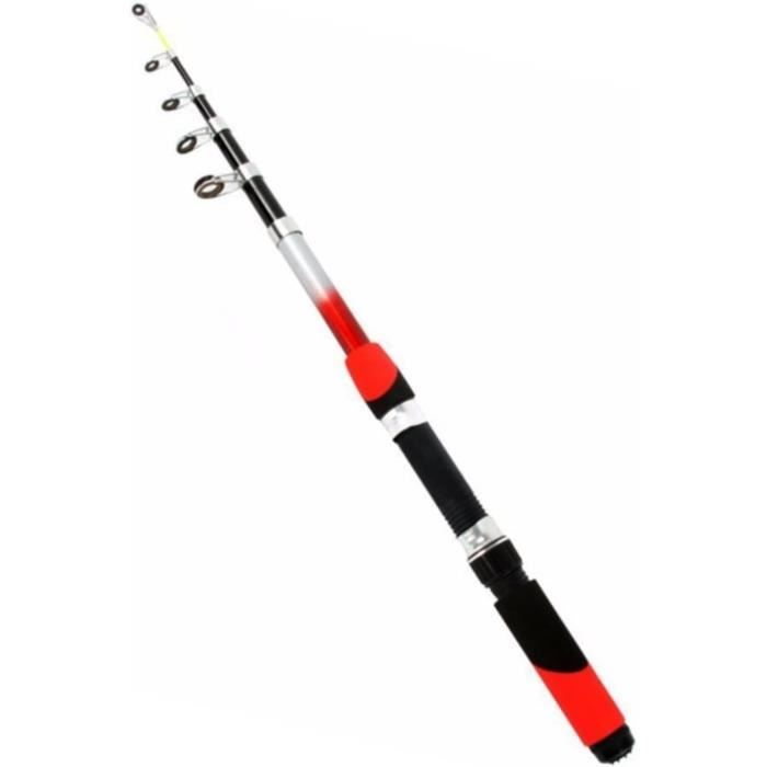 NIMUDU Canne à Pêche Téléscopique Carbone 4.5m – Canne Rock Ultra-Légère, Puissante Et Portable Pour Pêche En Mer, Rivage, Carpe, 40T Carbone