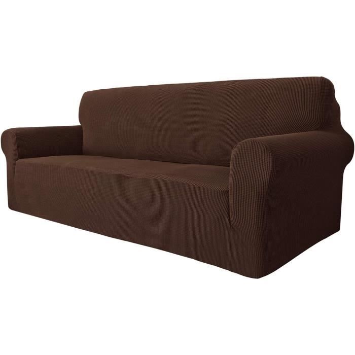 Housse De Canapé Universelle LineSofa - Beige, élasthanne Extensible - Taille XL (4 Places)