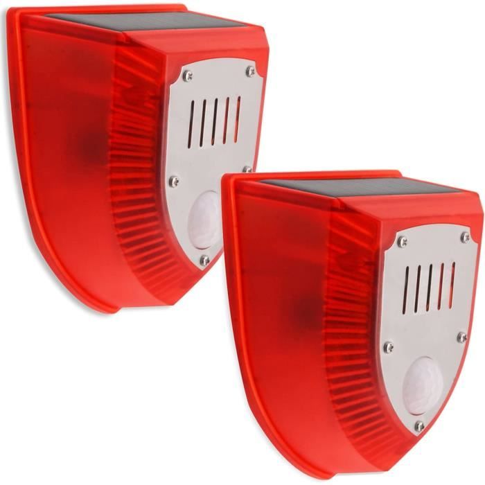 Caméra Factice En Dôme, Lumière LED Clignotante, Intérieur & Extérieur, Dissuader Intrus Surveillance Blanc Relaxdays 86472564