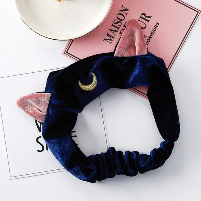 Serre-Tête Chat Oreilles + Choker + Masque Dentelle - Accessoire Halloween Cosplay Renard