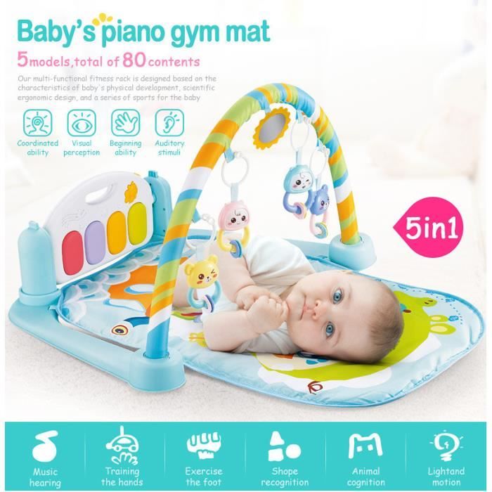 Tapis De Jeu 5 En 1 Pour Bebe Lumiere Et Musique Cdiscount Puericulture Eveil Bebe