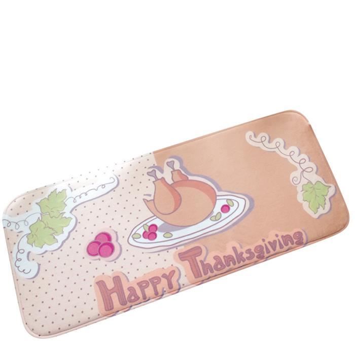 Zln60922243 Action De Graces Tapis De Cuisine Tapis Mousse A Memoire De Bain Absorbent Antiderapante Mat Cdiscount Maison