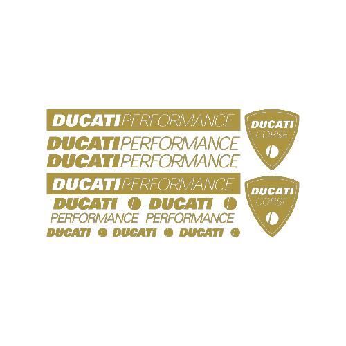 Ducati performance Réf.MOTO-016 COMPATIBLE Kit Stickers Autocollants Moto 