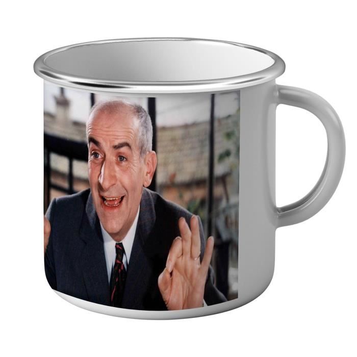 Mug Emaille Metal Louis De Funes Comme Sur Des Roulettes Cdiscount Maison