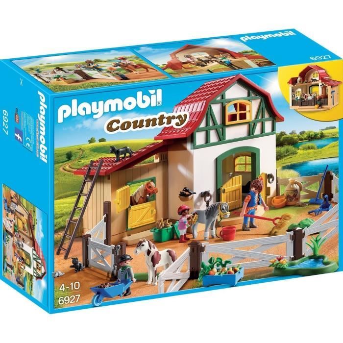 PLAYMOBIL - Poney Club - Country - Enclos modulable - Jouet pour