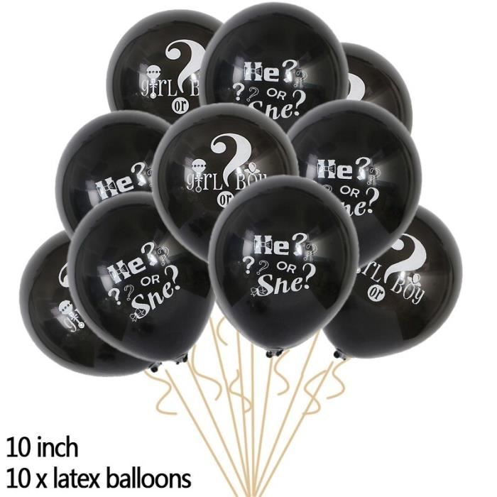 Sexe Reveler Fille Ou Garcon Latex Ballon Bebe Douche Vaisselle Jetable Fete D Anniversaire Decoration Modele B06 Hypdqqc Cdiscount Maison