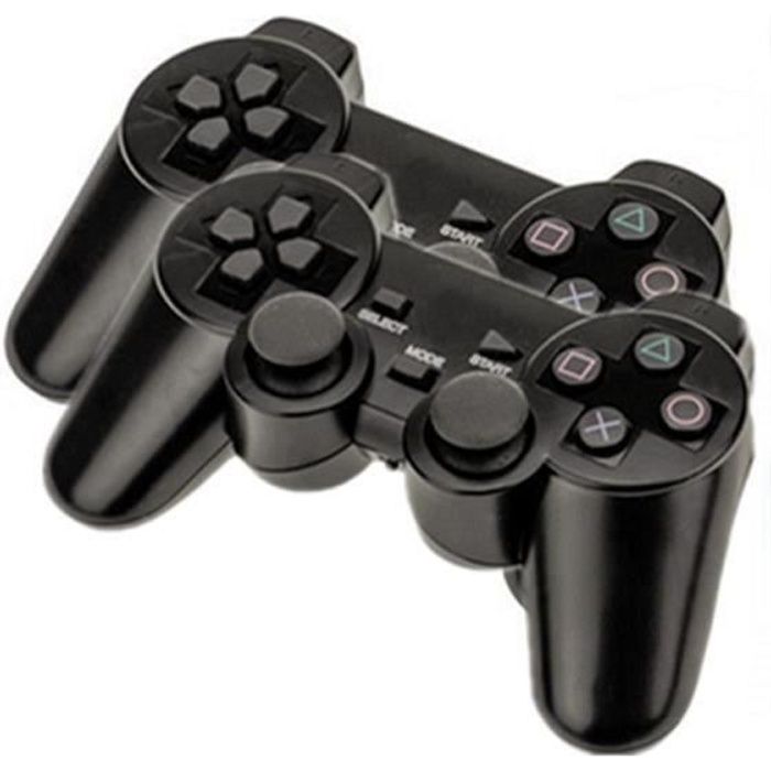 Pack de double manettes noir PS3