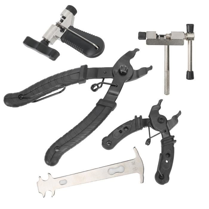 Kit Réparation Chaîne Vélo Pawfly - Coupe-chaîne, Pince Maillon Rapide, Vérificateur Usure, Rivets