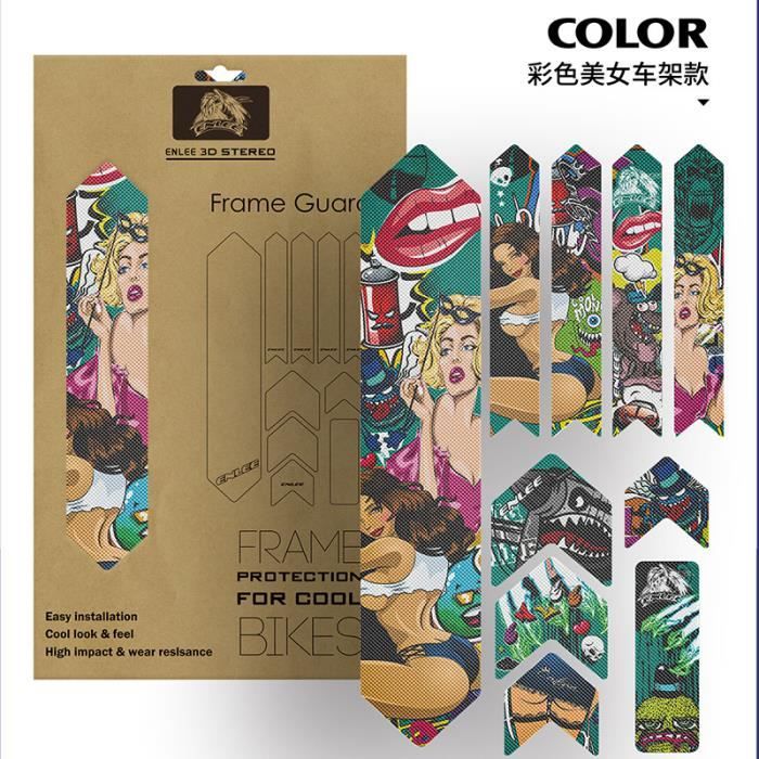 AlphaShield K099 K100 Film Autocollant Pour Cadre De Vélo, Transparent Mat