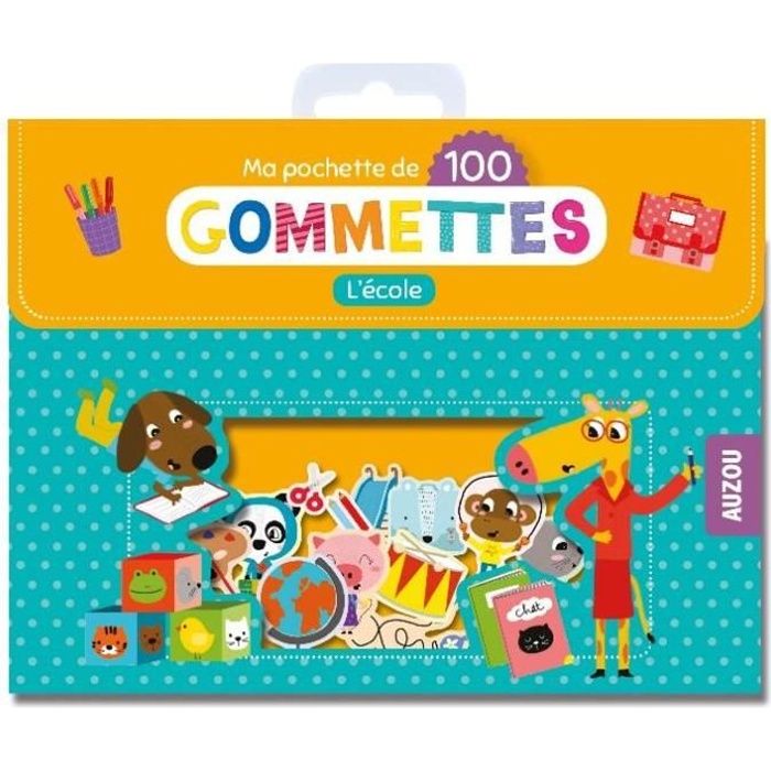 Pochette 100 gommettes repositionnables l'école enfants stickers -  Cdiscount Jeux - Jouets