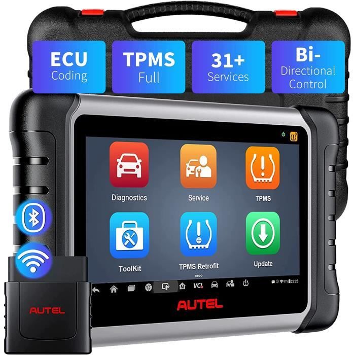 Autel MP808S-TS Valise de Diagnostic OBD2 Outil Diagnostic Auto avec Bluetooth Diagnostic Test Actif