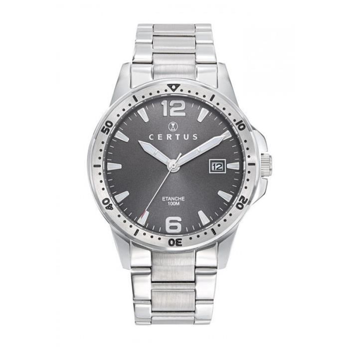 Montre Certus Numérotée étanche 10ATM - Occasion, Cadran Bleu, Quartz, à Régler, Pile Récente