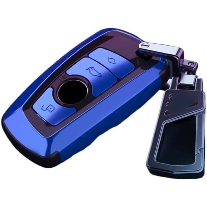 Coque De Protection TPU Pour Clé BMW | Compatible X1 X3 X5 Série 3 5 7 Etc. | Avec Porte-clés En Cuir Synthétique - 8