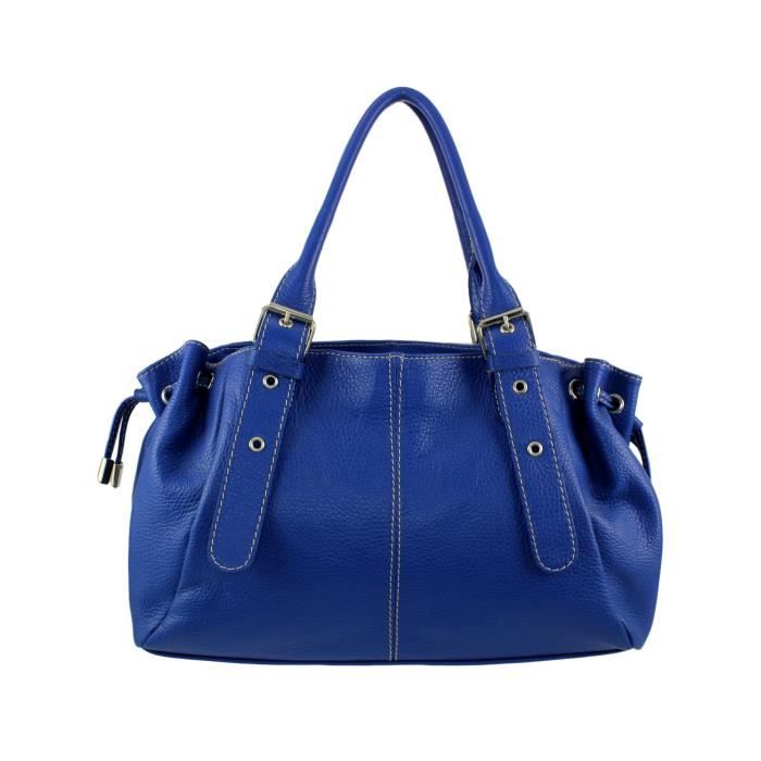 Sac à main cuir Maria italie CouleurBleu Roi Taille Taille Uniqu