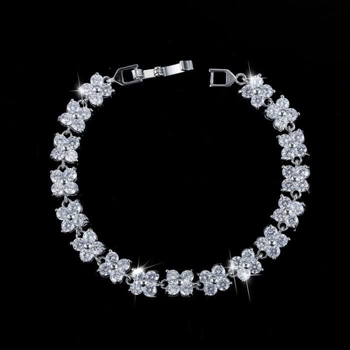 Broche Trèfle à Quatre Feuilles En Zircon - Cristal Autrichien - Accessoire Femme Élégant