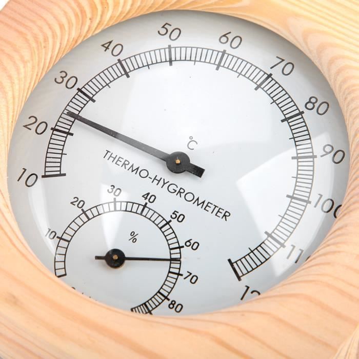 Thermomètre-hygromètre Numérique 2 En 1 Pour Sauna – Bois, Plage 0-120°C Et 0-100%, Pour Hammam Ou Atelier - 13