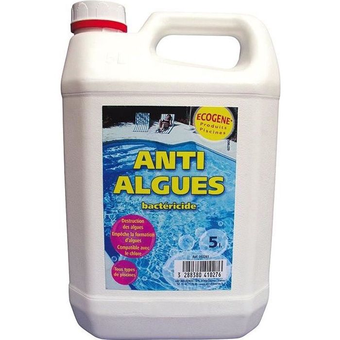 Anti-algues bactéricide - liquide - 5 L - ECOGENE