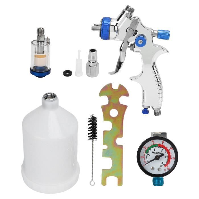 Pulvérisateur Peinture Professionnel 1.3mm Avec 10 Tasses Jetables - Kit Complet Pour Voiture Et DIY