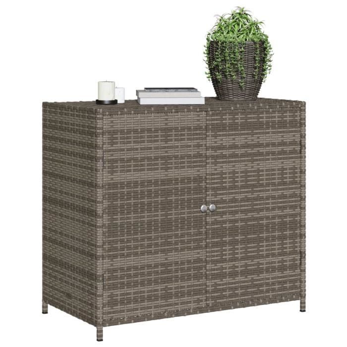 Armoire de rangement - FAFEICY - A365545 - Résine tressée - 83x45x76 cm - Extérieur durable