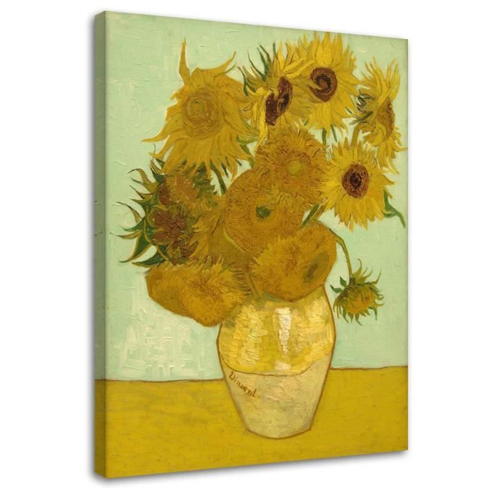 Tableau sur toile, Tournesols - V. van Gogh print (P-1818) 40x60 cm