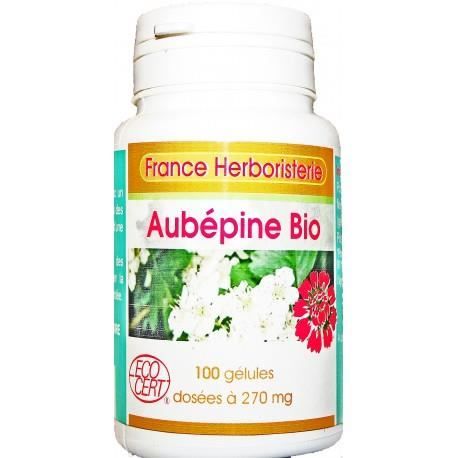 Gélules D'Aubépine 270mg - Boîte De 200 Gélules - France Herboristerie - Complément Alimentaire Naturel - Neuf