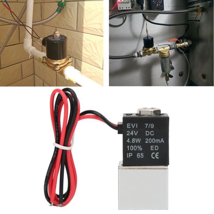 Électrovanne Électrique En Plastique À Réponse Rapide 220V 2 Positions 2 Voies Air Eau Huile (G1