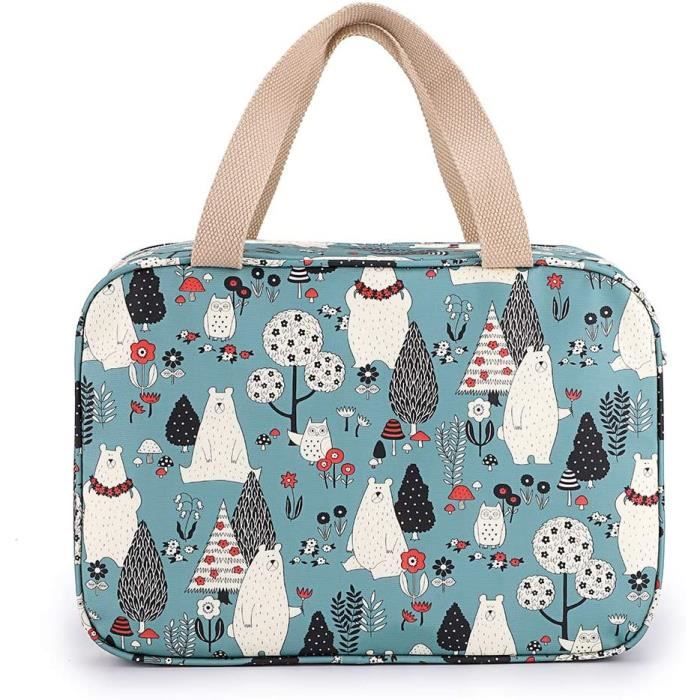 Trousse de Toilette Voyage pour Homme et Femmes, Sac de Toilette Imperm?�able et Suspendu en 