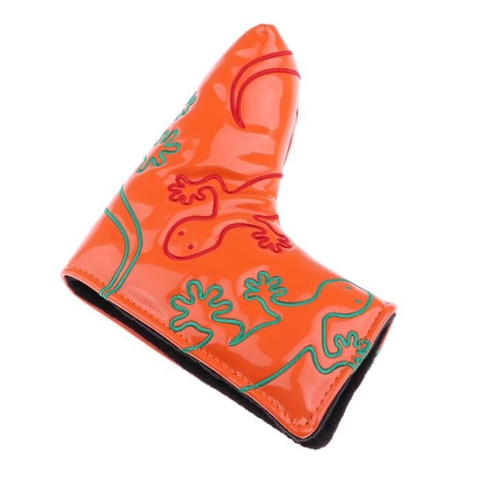 Housse Cuir PU Housse De Putter En Cuir PU - Protection Magnétique Tendance Pour Club De Golf étui Magnétique