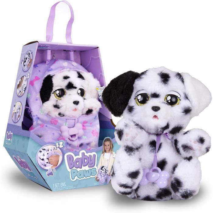 peluche baby paws - mon bébé chien, dalmatien - imc toys