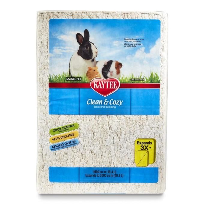 Meilleurs prix pour Kaytee Clean -amp Cozy : litière en papier, super absorbante - 100037607