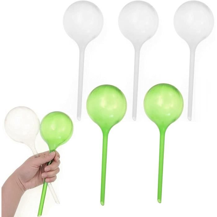 Kit De 6 Balles D'arrosage Automatique 500 Ml - Arrosage Longue Durée Pour Plantes D'intérieur, Balcon Et Jardin - Bulbes D'irrigation Transparents