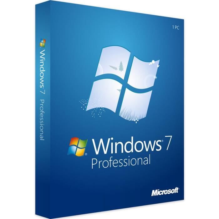Clé de licence numérique Microsoft Windows 7 Professional SP1 32/64 bits